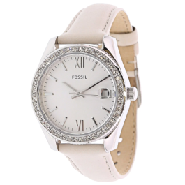 Urrem Fossil ES4555 Læder Cremehvid 16mm